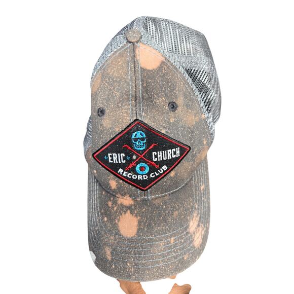 Eric Church Hat Cap Snap Back Mesh Trucker Patch Record Club Country Music Mens - Picture 1 of 6